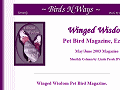 Winged Wisdom Pet Bird Magazine, Pet Bird Ezine - Pet Parrots E-zine & Exot